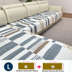 TEMU 세련된 현대적인 기하학적 디자인의 여름 소파 커버 2개 세트. 팔걸이 소파부터 섹션형 소파까지 다양한 가구를 보호하는 미끄럼 방지 보호 커버. 세탁기 사용 가능, 반려동물 친화적, 홈 데코레이션에 이상적