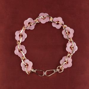 TEMU 1개 플로럴 모양 체인 가방 체인 | 튼튼하고 내구성 좋음, 다양한 색상 및 길이 제공 - 숄더백 및 크로스바디 백에 적합, 가방 스트랩 교체에 완벽, 여성용 트렌디 체인 액세서리