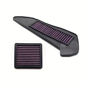 TEMU 야마하 XMAX 250 300 (2017-2021) 고성능 스퀘어 에어 필터 - 내구성 플라스틱 구조, 퍼플 리브드 디자인, 공기 흐름 및 필터링 강화, 쉬운 설치