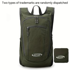 TEMU 대용량 패션 백팩, 다기능 캐주얼 경량 백팩, 심플 접이식 백팩, 아웃도어 하이킹 , 학생용 가방, 단거리 여행용 가방