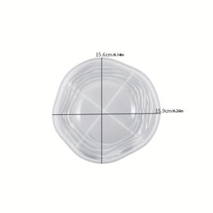 TEMU 1-구획 불규칙 트레이 실리콘 몰드 - 비전기 공예용, 결혼식 장식품 및 홈 데코용 - 석고, 시멘트, 레진 호환 가능 - 쉬운 탈형 & 재사용 가능한 DIY 프로젝트 트레이, 공예용 실리콘 몰드, 보석 전시 트레이, 내구성 있는 공예 도구