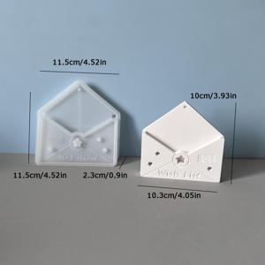 TEMU DIY 레진 실리콘 몰드 봉투, 지갑, 선물 용기, 축제 선물 장식, 레진 석고 수공예품, 선물, 실리콘 몰드, DIA 애호가, 선물 만들기용 주조 몰드