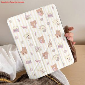 TEMU 심플 Y자형 접이식 스프레이 아크릴 투명 태블릿 보호 케이스, iPad Mini 6/7/9.7/10.2/10.5/10.9/12.9/13/Pro 11 (10세대) 호환