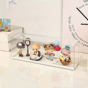 TEMU 아티스틱 투명 디스플레이 케이스 (선반 및 수납장 포함), 피규어, 파일, 문구류용 다기능; 방수 및 방진, 관리 쉬움; 수집, 조립, 전시에 완벽; 생일, 할로윈, 크리스마스 선물로 이상적; 가정 및 사무실용 실용적이고 스타일리시