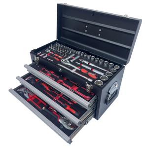 TEMU 109피스 도구 세트 (서랍 포함) - 가정용/자전거 정비 기계 도구 키트, 전문가용 기어 렌치 및 기타 자동차 정비 액세서리, 내구성 강철 보관함, 고품질 다기능 공구 상자