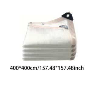 TEMU 튼튼한 방수 소재, 해외 교역용 투명 메시 원단, 온실 단열용 PE 메시, 방수 천, 햇빛 방수실용 두꺼운 메시