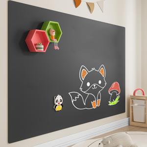 TEMU 1롤 자체 접착식, 제거 가능한 칠판 및 화이트보드 벽 스티커, 화이트보드 포함 3개 마커, 칠판 포함 5개 분필, 비닐 소재, 교실, 가정용 메시지 보드 및 사무실 회의 화이트보드에 적합