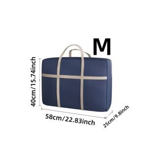 TEMU 대용량, 두껍고 튼튼한 접이식 여행 가방으로 공간 절약 가능, 침대 밑 수납에 적합. 4가지 사이즈로 제공되며 튼튼한 손잡이가 특징이며, 이 가방은 퀼트 및 의류 보관에 적합합니다.