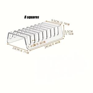 TEMU 대용량 투명 아크릴 수납 랙 | 태블릿 및 휴대폰용 멀티 장치 충전 스탠드 - 가정 및 사무실용 조리대 정리함, 다용도 랙
