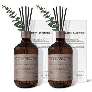 TEMU 루엘디 대용량 디퓨저 500ml x 2개입 선물세트 생일 집들이 선물 실내 방향제 인테리어 화장실 차량용