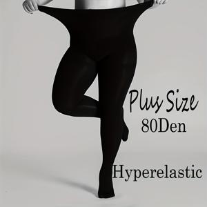 TEMU 2025 신상 스타일, 노블티, 700니들, 80덴, 고품질, 깨지지 않음, 가성비, 고탄성, 고밀도, 벨벳, 통통함, 확대형, 내구성 있는 레깅스; 사계절용, 튼튼하고 실용적