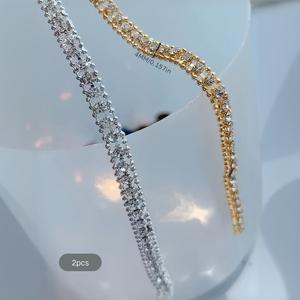 TEMU 네일 아트 보석 2개, 고품질 워터 체인, 4mm 폭 워터 체인 장식, 매우 반짝이는 워터 체인 액세서리 장식, 네일 아트 추가, 수제 용품, 네일 아트 장식품, 펜던트, 네일 용품