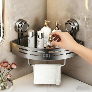 TEMU 욕실 코너 선반 1개, 드릴링 필요 없음, 접착식 샴푸 랙, 욕실용품을 깔끔하게 정리, 욕실 선반, 욕실 수납 및 정리, 샤워 캐디, 샤워 수납 및 정리, 욕실 액세서리, 욕실 정리대, 샤워용품대