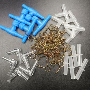 TEMU 수족관 용품 60개, 수족관/금붕어 어항 통기기 액세서리 커넥터/산소 조절기 밸브: 조절기 밸브 5개 + T자형 커넥터 5개 + 직선형 커넥터 5개 + 엘보우형 커넥터 5개 + 미끄럼 방지 호스 클램프 40개