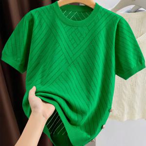 TEMU 여성용 캐주얼 반팔 상의, 봄/여름에 완벽