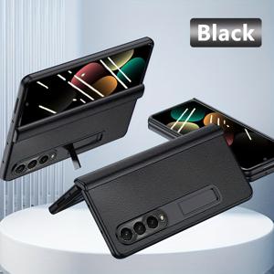 TEMU 폰 케이스 - 삼성 갤럭시 Z 폴드 4용 보호 케이스 쉘 및 메모리폼, 중앙 축 힌지 특징