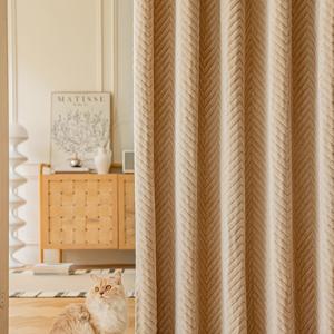 TEMU 2024년 신상 벨벳틴 암막 커튼 겨울용 보온 방풍 벨벳틴 클립형 두꺼운 단열창문용 방풍 방한 창문 밀폐 방음 천공 커튼 완제품 1개