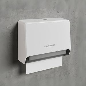 TEMU 벽걸이 티슈 케이스, 배수구 설치 불필요, 드릴/나사 불필요. 이 티슈 홀더는 접은 핸드 타월 200개 이상 보관 가능. 고경도 ABS 및 PC 플라스틱 재질.