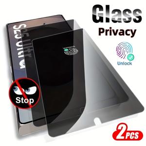 TEMU 삼성 갤럭시 S25 S24 울트라 S24 S25 플러스 S23 S22 S21 S25 엣지용 프라이버시 강화유리 보호필름 2개 세트