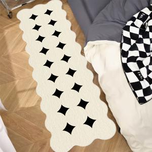 TEMU 1개 창의적인 외계인 패턴, 고급스럽고 부드러운 비정형 카펫, 유럽풍 레트로 카펫, 거실, 침실, 다이닝룸, 주방, 복도, 세탁실, 야외 정원, 발코니용 카펫