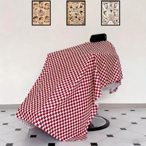 TEMU 살롱 및 가정용 격자무늬 뷰티 앞치마 - 성인용 대형 사이즈 재사용 가능한 끈적임 방지 헤어 오일 앞치마, 전문 스타일리스트 및 개인 관리를 위한 세척이 쉬운 소재, 세탁 가능한 앞치마, 미용사 용품에 적합, 세척이 쉬운 헤어 오일 천, 스타일링 애호가를 위한 전용 앞치마