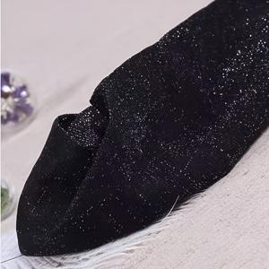 TEMU 여성용 패션 세로 줄무늬 반짝이 타이츠/레깅스 한 켤레