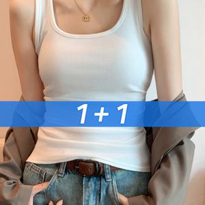 TEMU 1+1 U넥 민소매 이너 나시티