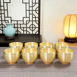 TEMU 빈티지 황동 풍수 컵 장식품, 크리스마스, 추수감사절, 설날 선물로 적합, 재물과 행운을 증진, 놀이 또는 의식용으로 사용 가능