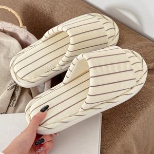 TEMU 사계절용 심플 에어컨방 여성용 바닥 슬리퍼, 땀 흡수성, 통기성, 편안함, 부드러움, 평발바닥, 가정용, 데일리용, 캐주얼용, 인스타 스타일 패셔너블하고 활용도 높은 남성용 슬리퍼, 남녀공용 여름 신상 오픈토 슬리퍼, 시원한 슬리퍼, 여성 신발