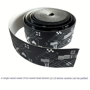 TEMU 테니스 라켓용 라켓 보호 PU 테이프 5M/196.85' (약 12-13개) - 라켓 헤드 가드 - 라켓 엣지 보호 테이프