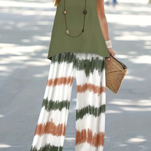 TEMU 플러스 사이즈 여성용 민소매 타이다이 엘레강트 정장