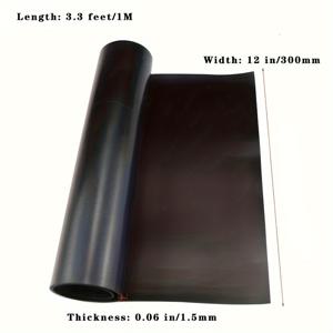 TEMU 네오프렌 고무 시트, 솔리드 고무 시트, 롤 및 스트립, 개스킷, 공예, 매트, 바닥재, 보호, 지지, 수평 조절, 충격 흡수 및 미끄럼 방지용 (넓이 12인치, 두께 1/16인치, 길이 3.3피트) / (넓이 12인치)