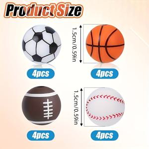 TEMU 15mm 실리콘 원형 비즈 16개입, 혼합 색상, 비즈 펜, 넥 스트랩, 목걸이, 팔찌 제작 및 추가 제작에 적합