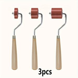 TEMU 편안한 그립감을 위한 공예 고무 롤러 슬리브 3개 세트 - 롤러 인쇄, 스탬핑 및 미술 프로젝트용 내구성 잉크