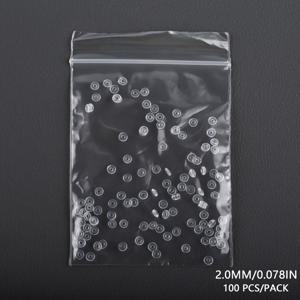 TEMU HOBBYWORKER 고무 스토퍼 스페이서 100개, 2/2.5/3mm 투명 O링, DIY 팔찌 목걸이 제작용 마모 방지 액세서리