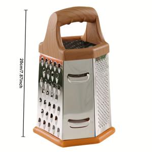 TEMU 실용적인 6면 플레너, 다기능 야채 커터, 과일 및 야채 그레이터, 양파 및 감자 슬라이서, 고추가루기