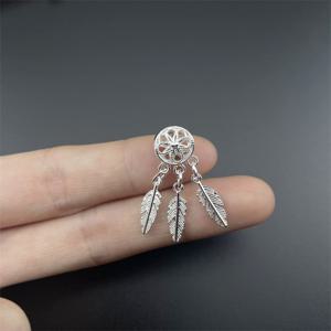 TEMU 대형 구멍 비즈 6개, 메시 깃털 태슬 추가, 팔찌 비즈 재료, 수제 제작에 이상적인 선택, 수제 선물로 완벽