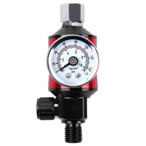 TEMU 공압 압력 게이지 및 오일-수 분리기 포함 에어 컴프레서 레귤레이터, 1/4