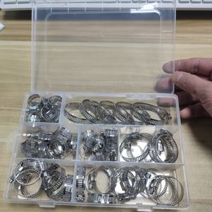 TEMU 60개 컬렉션: 8mm에서 38mm 사이의 다양한 크기를 지원하는 다용도 웜 기어 및 피니언 파이프 클램프 - 연료 및 자동차 파이프라인 유지에 이상적