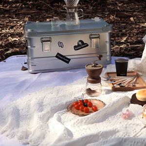 TEMU 1개 북유럽 스타일 다용도 화이트 미끄럼방지 소파 담요, 야외 여행 캠핑 피크닉 매트 휴대용 에어컨 담요 프린지 침대 홈 데코