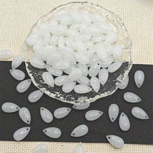 TEMU 50PCS 0.8*1.4cm/0.31 * 0.55인치 유리 물방울 모양 반짝이는 비즈, 귀걸이 펜던트, 목걸이, 팔찌 브로치, 머리핀, 홈 , 커프스, 휴일 수제 장식 (크리스마스, 새해 장식)용