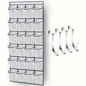 TEMU 1pc 문 밑 신발 정리함, 투명 포켓 - 신발, 모자 및 액세서리용 다용도 스토리지 랙, 신발 정리함, 홈, 소매 및 부티크 정리, 신발 스토리지 정리함