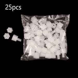 TEMU 플라스틱 소재 플라워 부케 스틱 25개 세트, 플로리스트용, DIY 공예, 캔디 부케 베이스, 플라워샵 공예용품 포함