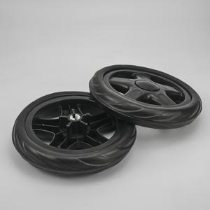 TEMU 슈퍼마켓 접이식 쇼핑 트롤리 휠 한 쌍, 6인치 블랙 경량 폼 바퀴, 장바구니 카트, 정원 손잡이 트럭, 다기능 풀 카트용