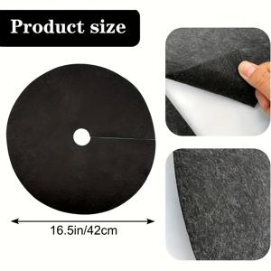 TEMU 20개입 부직포 나무 보호 매트, 잔디 보호용 원형 직조 잡초 방지 매트