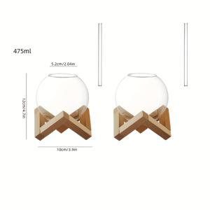 TEMU 1개/2개/4개 구형 유리컵 빨대 및 나무 코스터 세트, 수량 | 개인 맞춤 컵 미적 유리 제품 고급스러운 외관 유리 창의적인 탄산 음료 컵 과일 차 컵