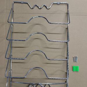 TEMU 다용도 벽걸이형 냄비 뚜껑 걸이: 튼튼한 메탈 랙 1개. 냄비와 뚜껑을 위한 다층 벽걸이 수납 솔루션. 가정 및 레스토랑 모두에게 이상적인 공간 효율적인 주방 액세서리