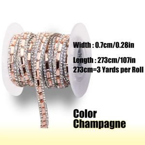 TEMU 3야드 자체 접착식 라인석 리본 멀티 컬러 트림 스트립, DIY 의류, 신발, 모자, 가방, 자동차 장식, 축제용 장식품용 장식 트림 테이프 [길이: 273cm/107 IN]