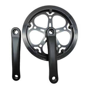 TEMU 52T 접이식 자전거 크랭크세트 | 체인링을 위한 이중 보호, 170mm 알루미늄 합금 홀 크랭크, 싱글 스피드 및 멀티 스피드 자전거와 호환