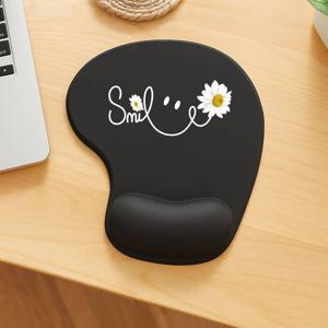 TEMU 미소하는 얼굴이 있는 데이지 테마 마우스 패드. 여름 선물로 완벽하며, 엄마를 위한 꽃 장식 선물로도 좋습니다. 사무실 책상에 스타일리시하게 장식하고, 손목 보호 기능이 있는 게이밍 마우스 패드로도 사용할 수 있습니다.